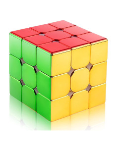 Cubo D-FantiX 3x3 Magnético Reflectante para Niños y Adultos