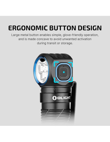Linterna Frontal OLIGHT Perun 3 Recargable 3000 Lúmenes