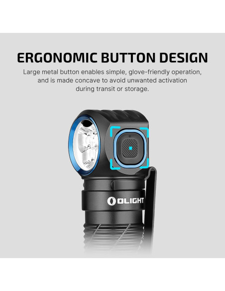 Linterna Frontal OLIGHT Perun 3 Recargable 3000 Lúmenes