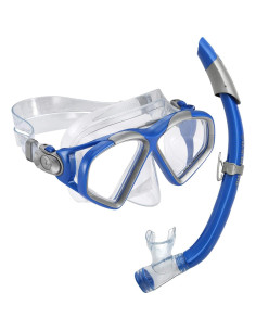 Conjunto de Snorkel U.S. Divers Cozumel DX Ajustable Azul 2