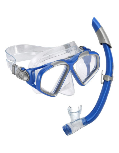 Conjunto de Snorkel U.S. Divers Cozumel DX Ajustable Azul