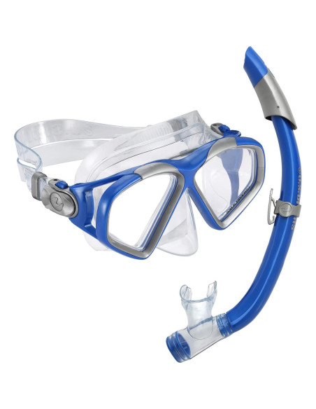Conjunto de Snorkel U.S. Divers Cozumel DX Ajustable Azul