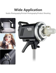Godox MS300 Luz Estroboscópica 300Ws 5600K con Montura Bowens 2