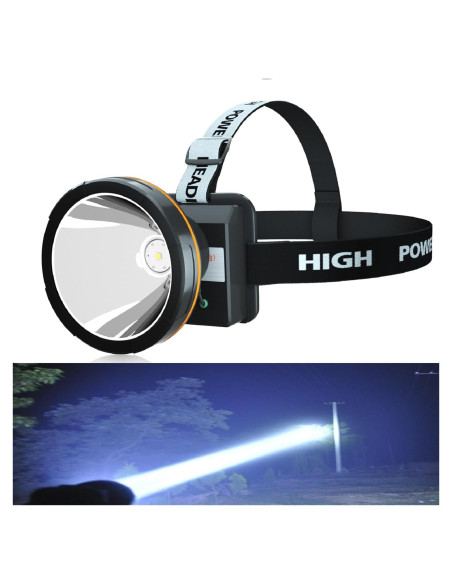 Linterna Frontal Recargable LED Odear 800m Impermeable Linterna Frontal Recargable LED Odear 800m Impermeable