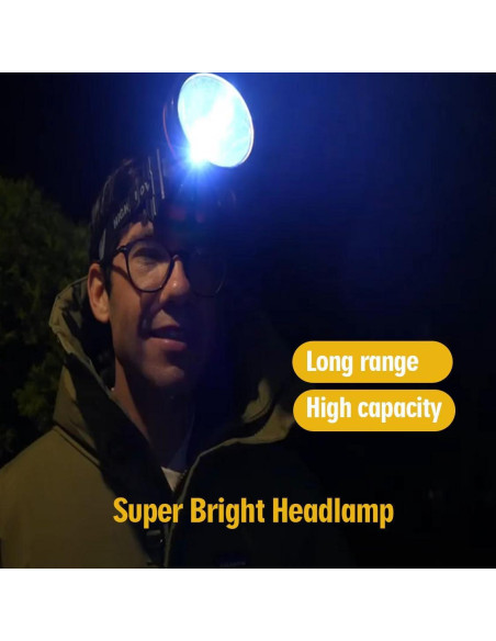 Linterna Frontal Recargable LED Odear 800m Impermeable Linterna Frontal Recargable LED Odear 800m Impermeable