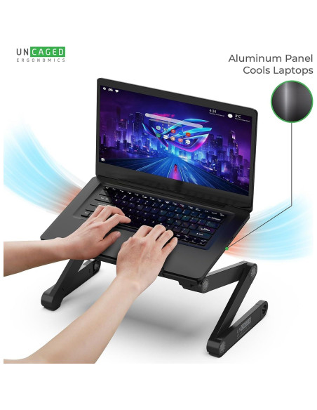 Soporte de Laptop Ajustable Uncaged Ergonomics - Negro