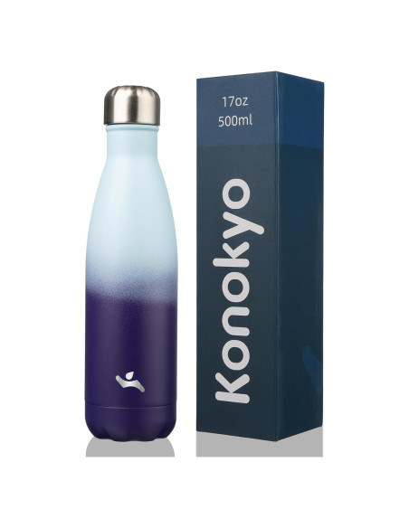 Botella de Agua Aislada Konokyo 500 ml Doble Pared Sueño Oceánico