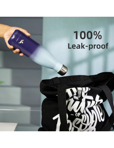 Botella de Agua Aislada Konokyo 500 ml Doble Pared Sueño Oceánico