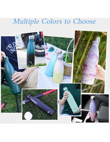 Botella de Agua Aislada Konokyo 500 ml Doble Pared Sueño Oceánico