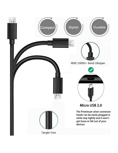 Cable de Carga USB YCWZZH para Impresoras Fujifilm y Polaroid