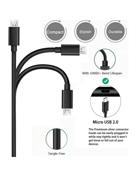 Cable de Carga USB YCWZZH para Impresoras Fujifilm y Polaroid