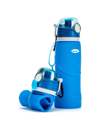 Botella de Agua Plegable Kemier S5 750ml Silicona BPA Libre