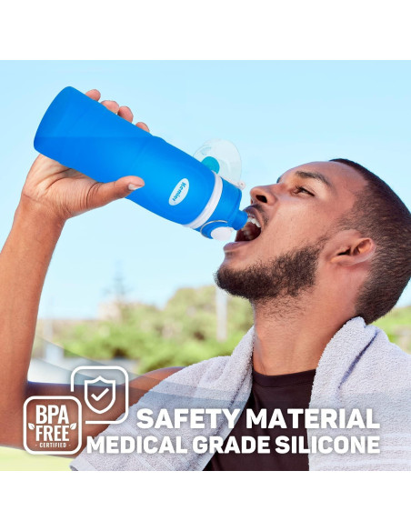 Botella de Agua Plegable Kemier S5 750ml Silicona BPA Libre Botella de Agua Plegable Kemier S5 750ml Silicona BPA Libre