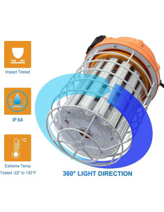 Luz de trabajo LED 100W NS 15500Lm IP64 portátil 2