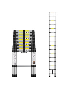 Escalera Telescópica BOWEITI 4.72m Aluminio con Bolsa