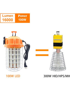 Luz de trabajo LED RIUVAO 100W 16000 lúmenes IP64 2