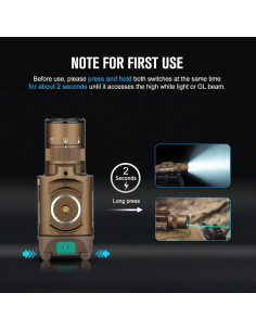 Linterna Táctica OLIGHT Baldr Pro R 1350 Lúmenes USB 2