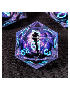 Juego de Dados Ojo de Dragón YIKELAN 7 Pcs D&D Poliedricos