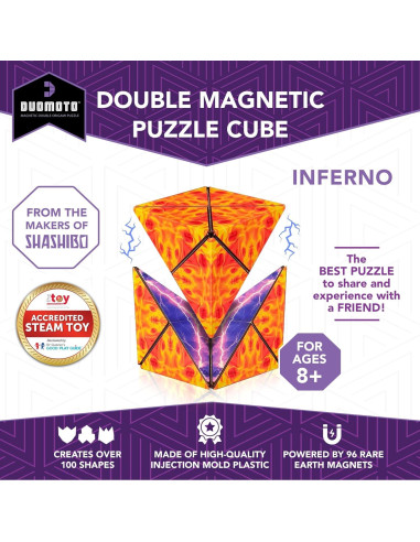 Cubo Magnético Transformador Duomoto - 96 Imanes - 8+ Años