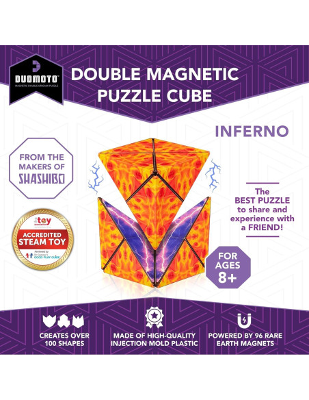 Cubo Magnético Transformador Duomoto - 96 Imanes - 8+ Años