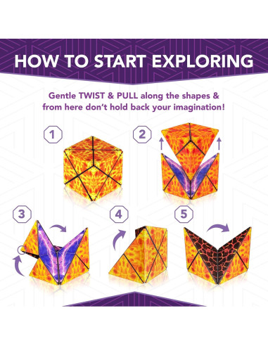 Cubo Magnético Transformador Duomoto - 96 Imanes - 8+ Años