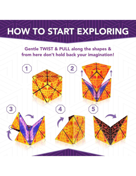 Cubo Magnético Transformador Duomoto - 96 Imanes - 8+ Años