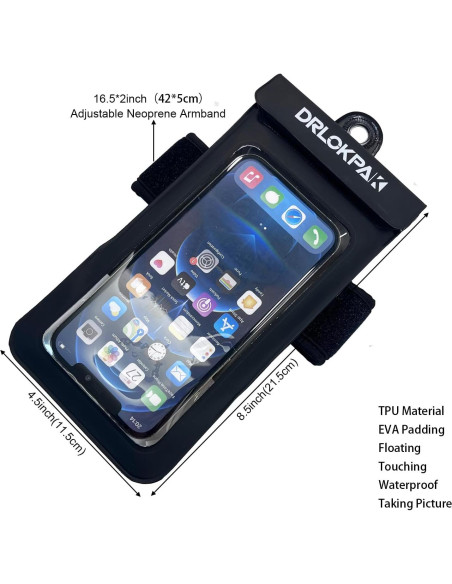 Funda Impermeable DRLOKPAK para Teléfono hasta 7" Flotante