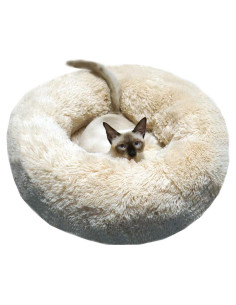 Cama Redonda Suave BODISEINT para Gatos y Perros Mini