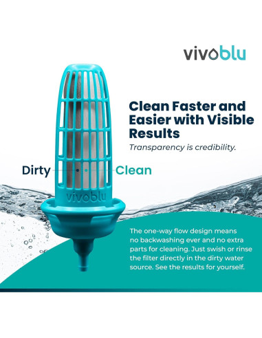 Filtro de Agua de Emergencia Vivoblu VCF01 - 2 L/min, 272 g