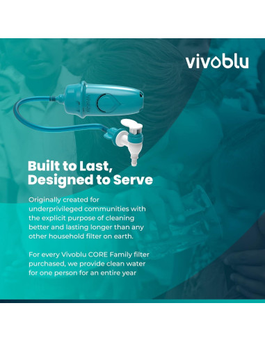Filtro de Agua de Emergencia Vivoblu VCF01 - 2 L/min, 272 g