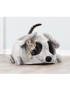 Cueva Acogedora para Gato TRIXIE Lukas con Rascador y Juguetes 2