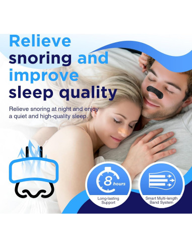 Tiras Nasales OK TAPE Beige 30 Pcs - Alivio Ronquido y Congestión