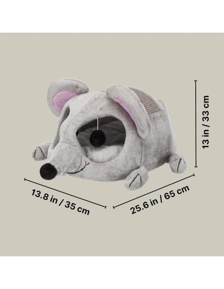 Cueva Acogedora para Gato TRIXIE Lukas con Rascador y Juguetes