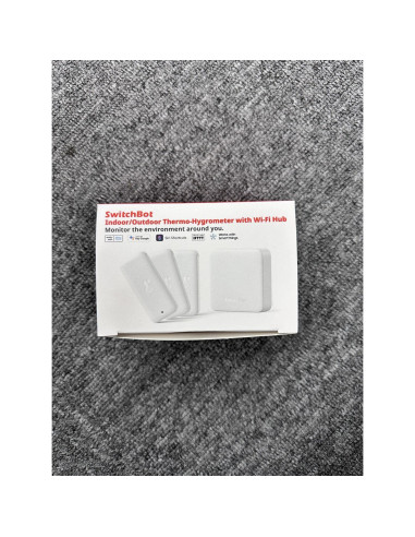SwitchBot Termómetro Higrómetro WiFi 3 Sensores IP65