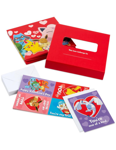Kit de Tarjetas de San Valentín Pokémon Hallmark con Buzón Sonoro