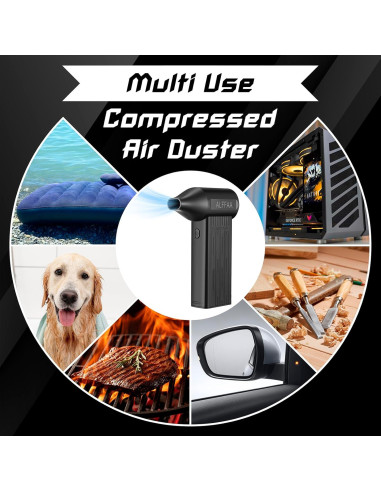 Soplador de Aire Eléctrico ALFFAA 3 Velocidades Compacto