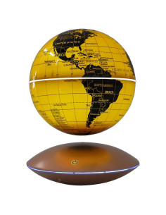 Globo Flotante Magnético WUPYI 15,24 cm Mapa Mundial LED 7 Colores