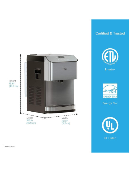 Dispensador de agua Brio Moderna sin botella 3 temperaturas Dispensador de agua Brio Moderna sin botella 3 temperaturas