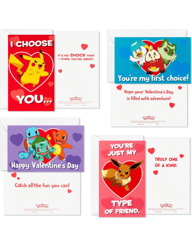 Kit de Tarjetas de San Valentín Pokémon Hallmark con Buzón Sonoro