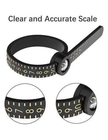 Medidor de Anillos REIDEA 1-17 con Cristal Ampliado