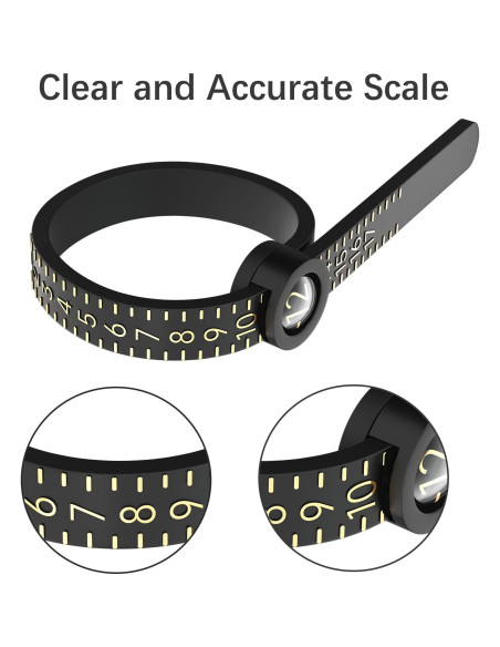 Medidor de Anillos REIDEA 1-17 con Cristal Ampliado