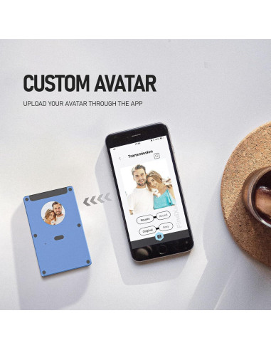 Billetera con Rastreador ETOFIXEE para Hombres Azul RFID