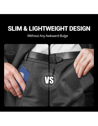 Billetera con Rastreador ETOFIXEE para Hombres Azul RFID