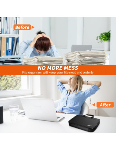 Bolsa de Documentos Noiposi a Prueba de Fuego 13 Bolsillos