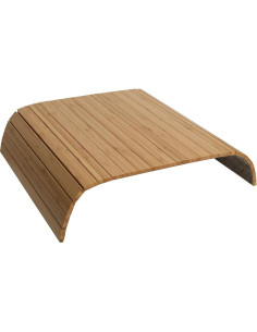 Mesa de bandeja para brazo de sofá GEHE - Bambú Natural 41.9x33.7 cm 2
