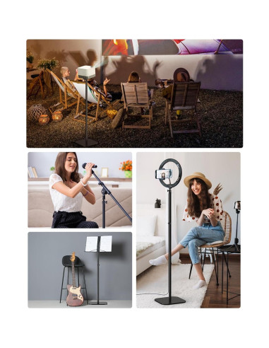 Soporte de Piso para Proyector y Pantalla 4K HD 120" Ajustable