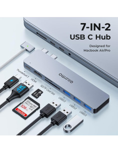 Hub USB C GIISSMO 7-en-2 para MacBook Pro/Air 4K HDMI 2