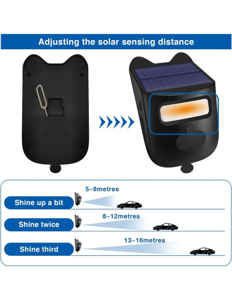Alarma Solar HoneTeek para Entrada de Vehículos - 1 Sensor y Timbre