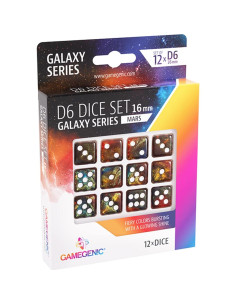 Conjunto de Dados D6 Mars Gamegenic | 12 Dados de Resina 2