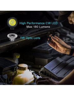 Linterna OLIGHT I3T EOS 180 Lúmenes EDC Compacta Negra 2